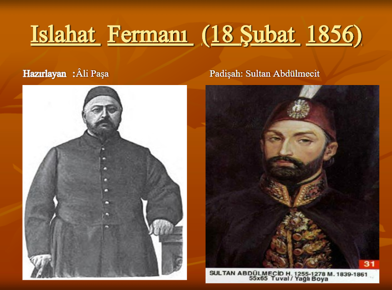 Fermani. 1 Танзимат. Islahat Ltd. Фермани кто он такой.