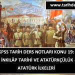 KPSS T.C. İnkılâp Tarihi Ders Notları Konu 19: Atatürk İlkeleri ve Atatürkçülük