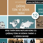 KPSS Çağdaş Türk ve Dünya Tarihi Ders Notları PDF İndir